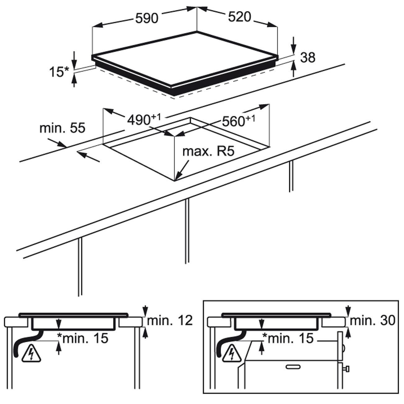 Электрическая варочная панель Electrolux EHF96547SW, фото 7