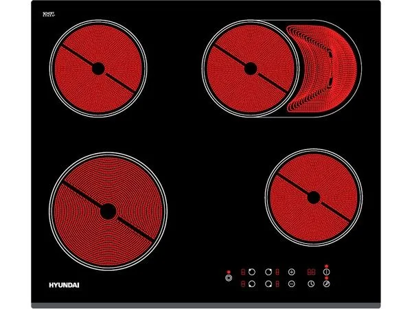 Электрическая варочная панель Hyundai HHE 6680 BG, фото 2
