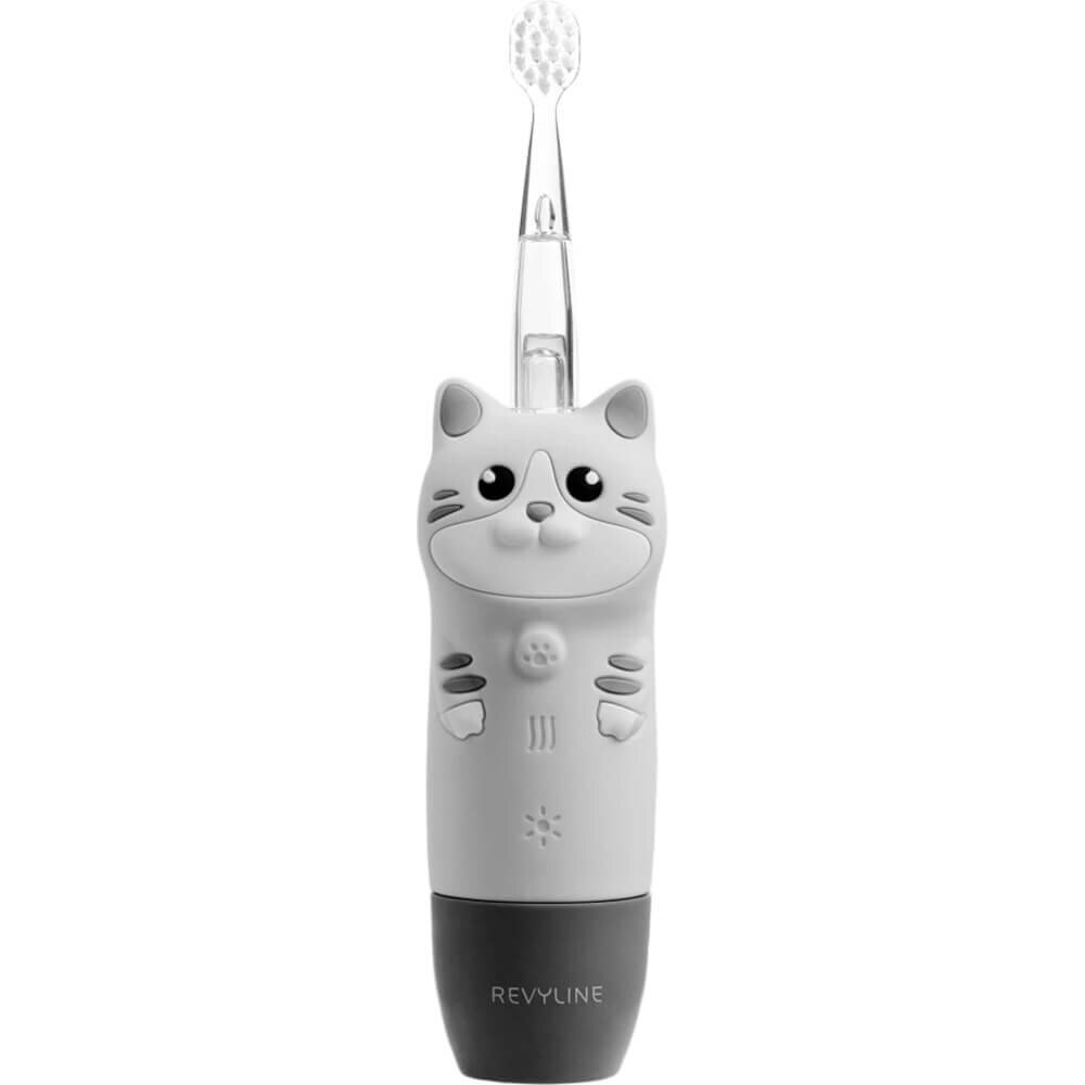 Электрическая зубная щетка Revyline RL 025 Baby Kitty серый