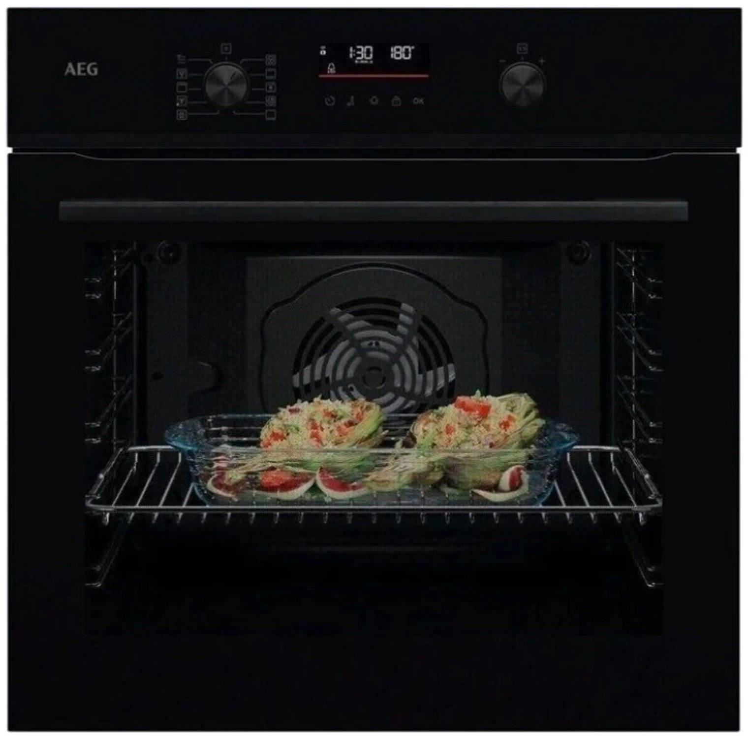 Электрический духовой шкаф AEG NBU5P411SB