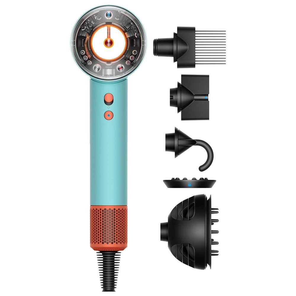 Фен Dyson Supersonic Nural HD16 бирюзовый/оранжевый