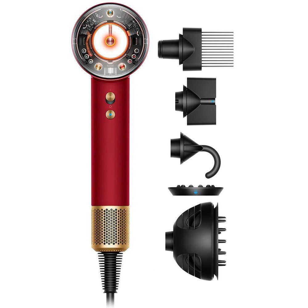 Фен Dyson Supersonic Nural HD16 красный бархат/золотистый