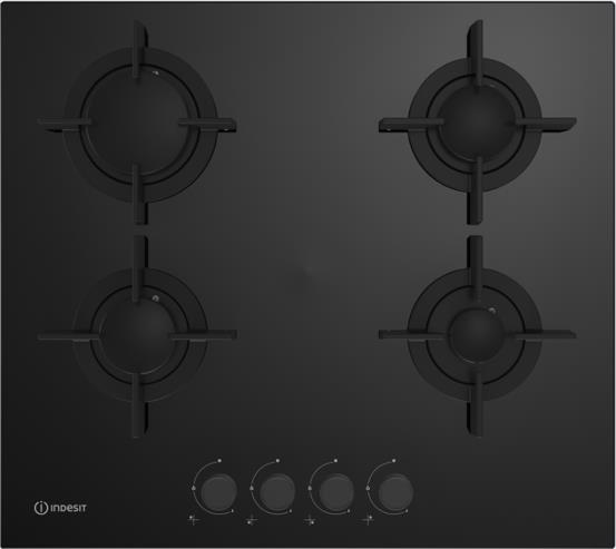 Газовая варочная панель INDESIT INGT 61 IC/BK