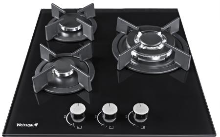 Газовая варочная панель WEISSGAUFF HGG 451 BGH NANO GLASS