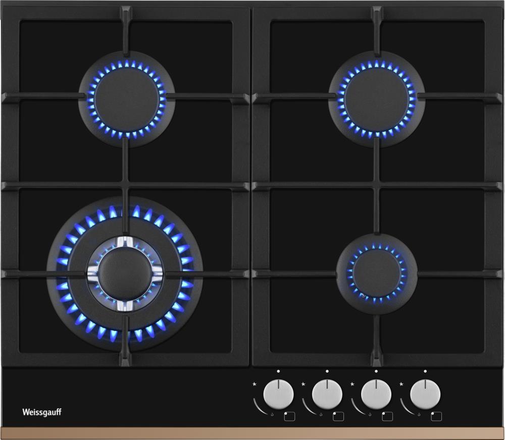 Газовая варочная панель WEISSGAUFF HGG 649 BGRGV