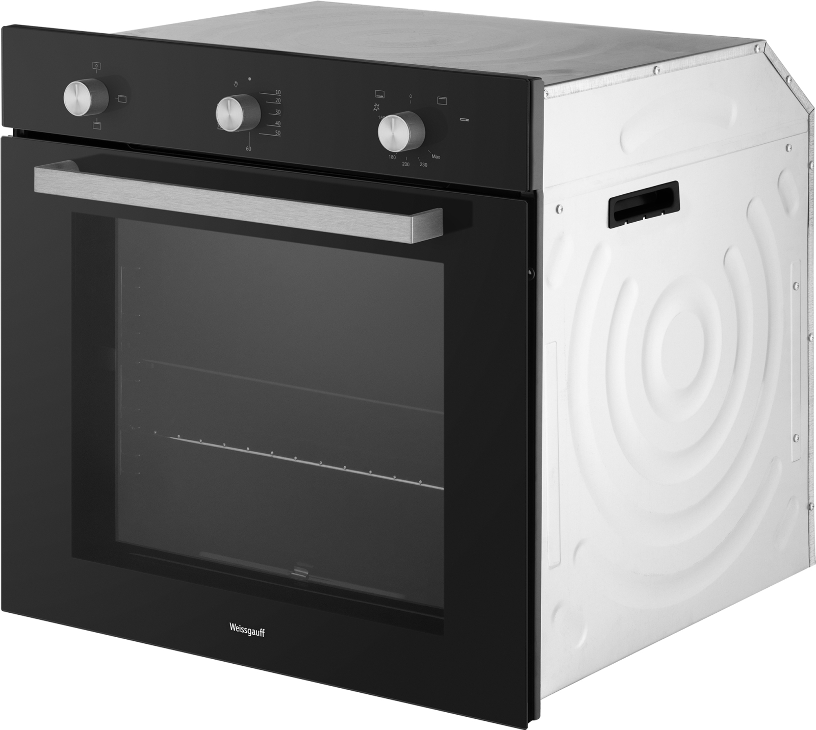 Газовый духовой шкаф Weissgauff WGO 706 BLACK GLASS, фото 4