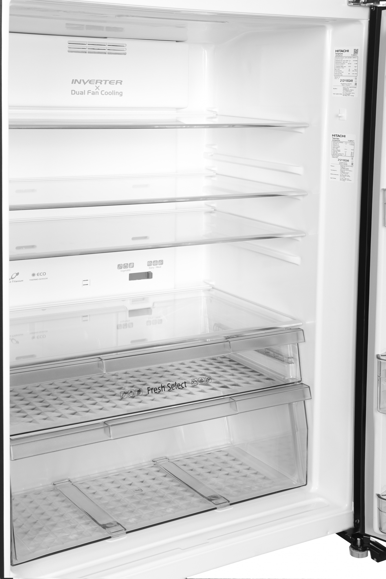 Холодильник Hitachi R-VG660PUC7-1 GBK, фото 6