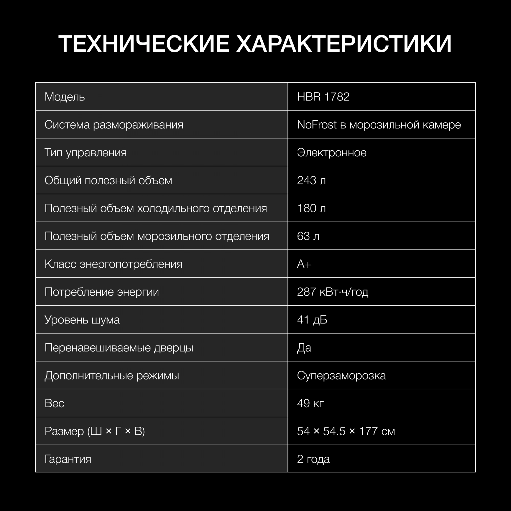 Холодильник Hyundai HBR 1782, превью предыдущего фото