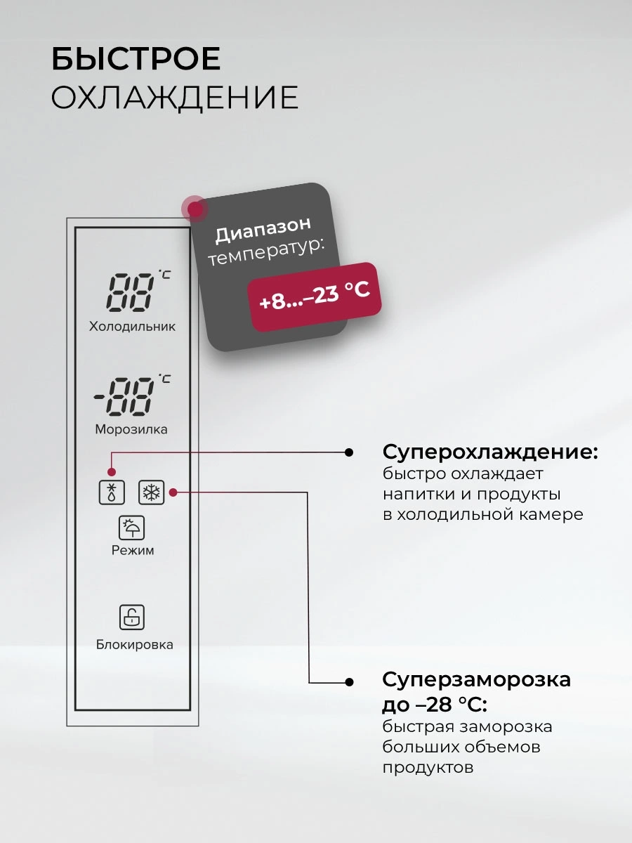 Холодильник Lex LCD505BlOrID, фото 8