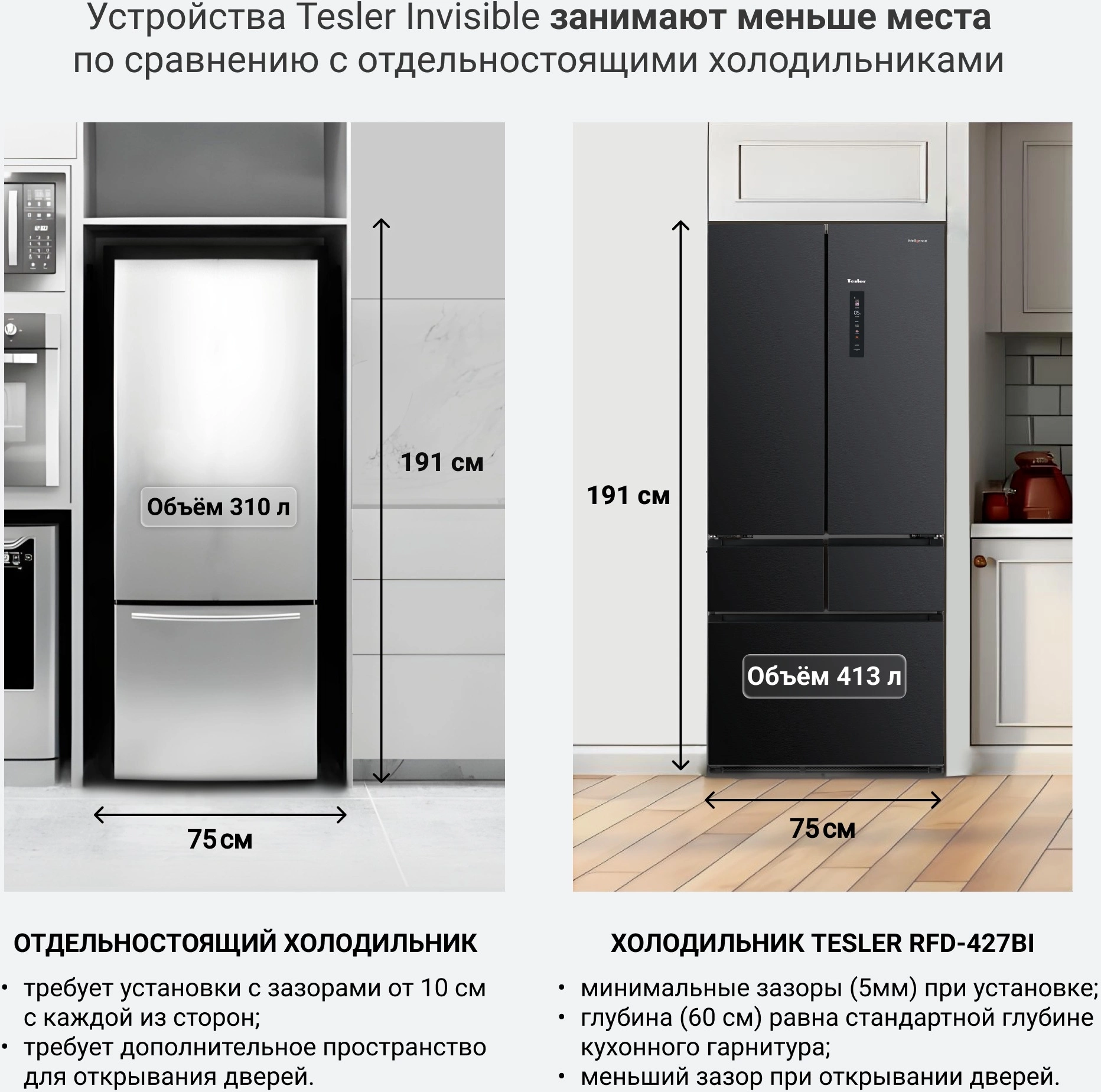 Холодильник Tesler RFD-427BI, фото 6