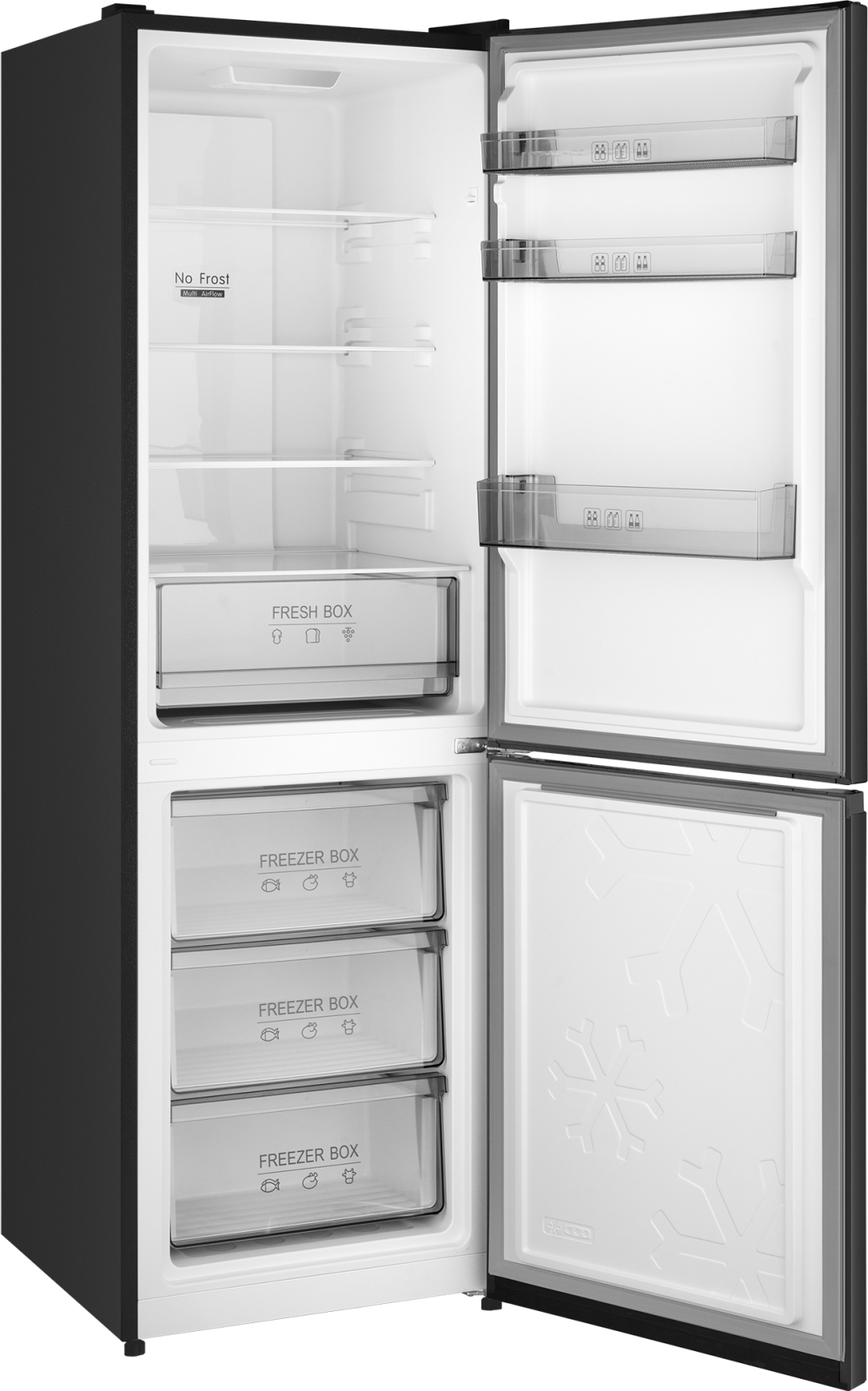 Холодильник Weissgauff WRK 185 Total NoFrost Inverter Black, фото 6