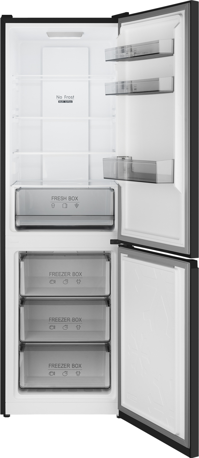 Холодильник Weissgauff WRK 185 Total NoFrost Inverter Black, фото 8