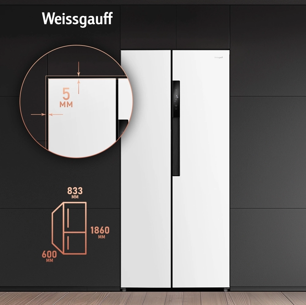 Холодильник Weissgauff WSBS 450 WNF Built-in, фото 5