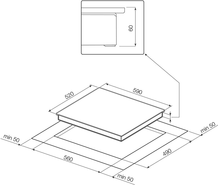 Индукционная варочная панель GRAUDE IK 60.0 KEL, фото 2