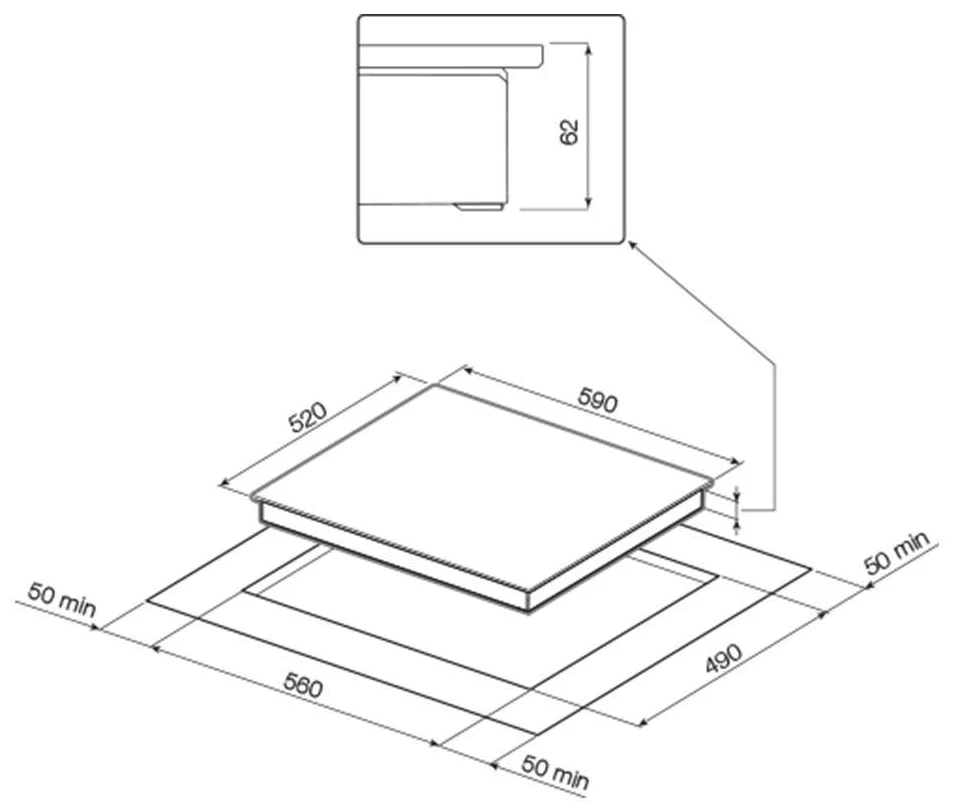 Индукционная варочная панель GRAUDE IK 60.1 F, фото 3