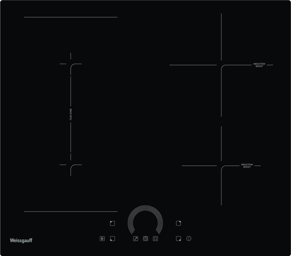 Индукционная варочная панель WEISSGAUFF HI 643 BFZC, фото 3