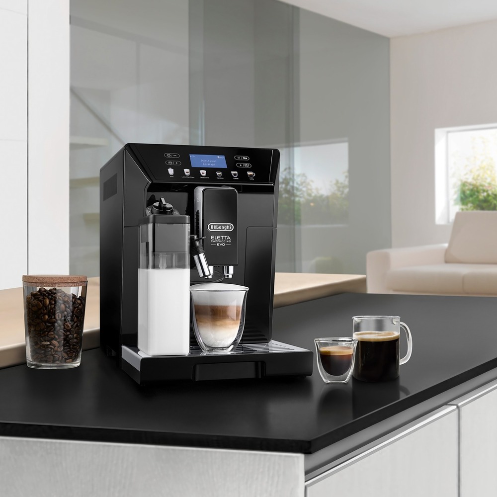 Кофемашина De'Longhi Eletta Cappucino Evo ECAM46.860, черный, превью предыдущего фото