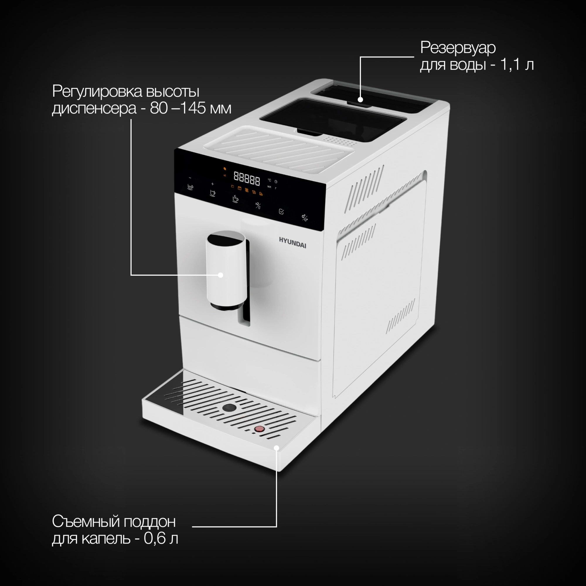 Кофемашина Hyundai HAM-4400, фото 24