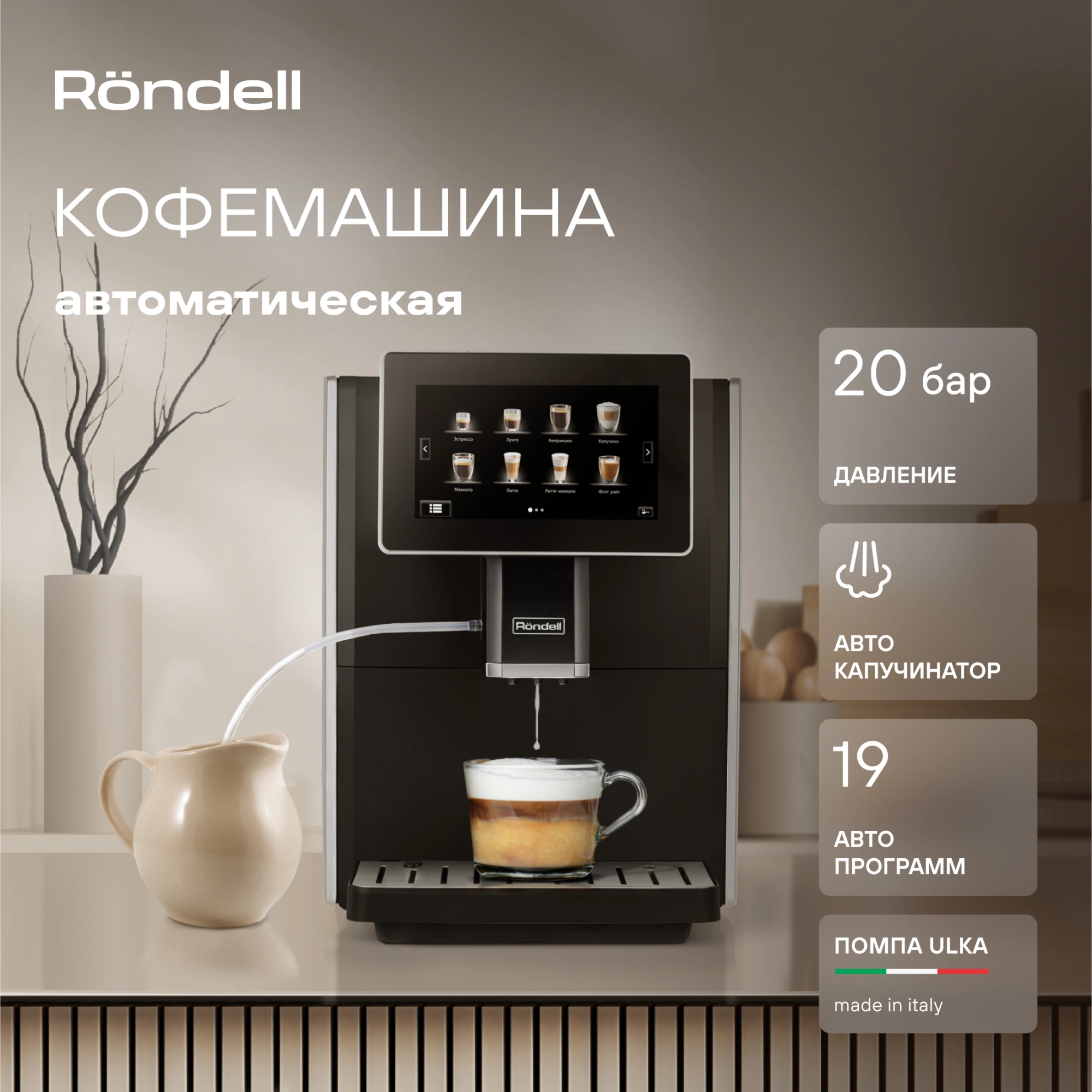 Кофемашина Rondell-МБТ RDE-1108, фото 28