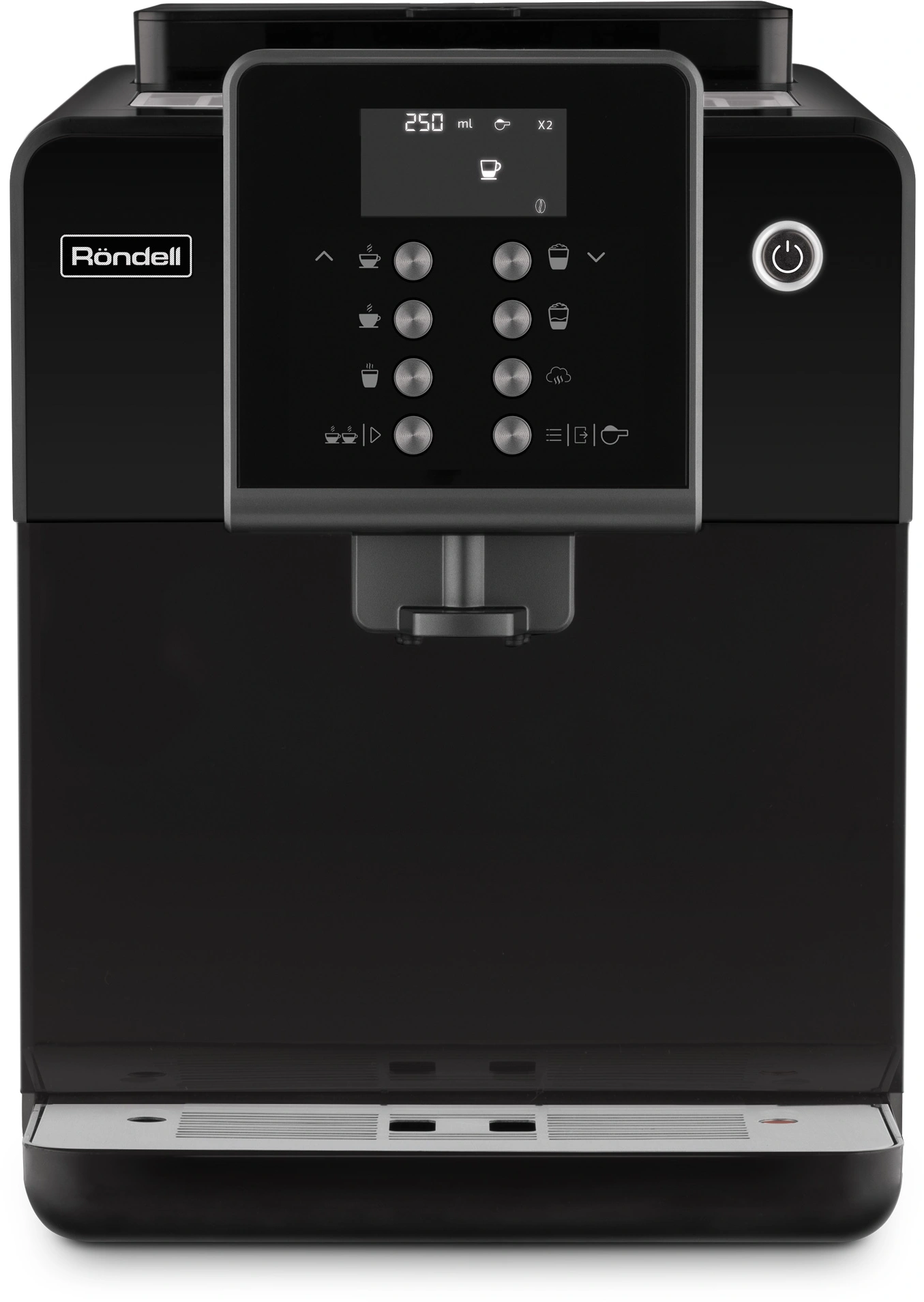 Кофемашина Rondell RDE-1107 черный/серебристый