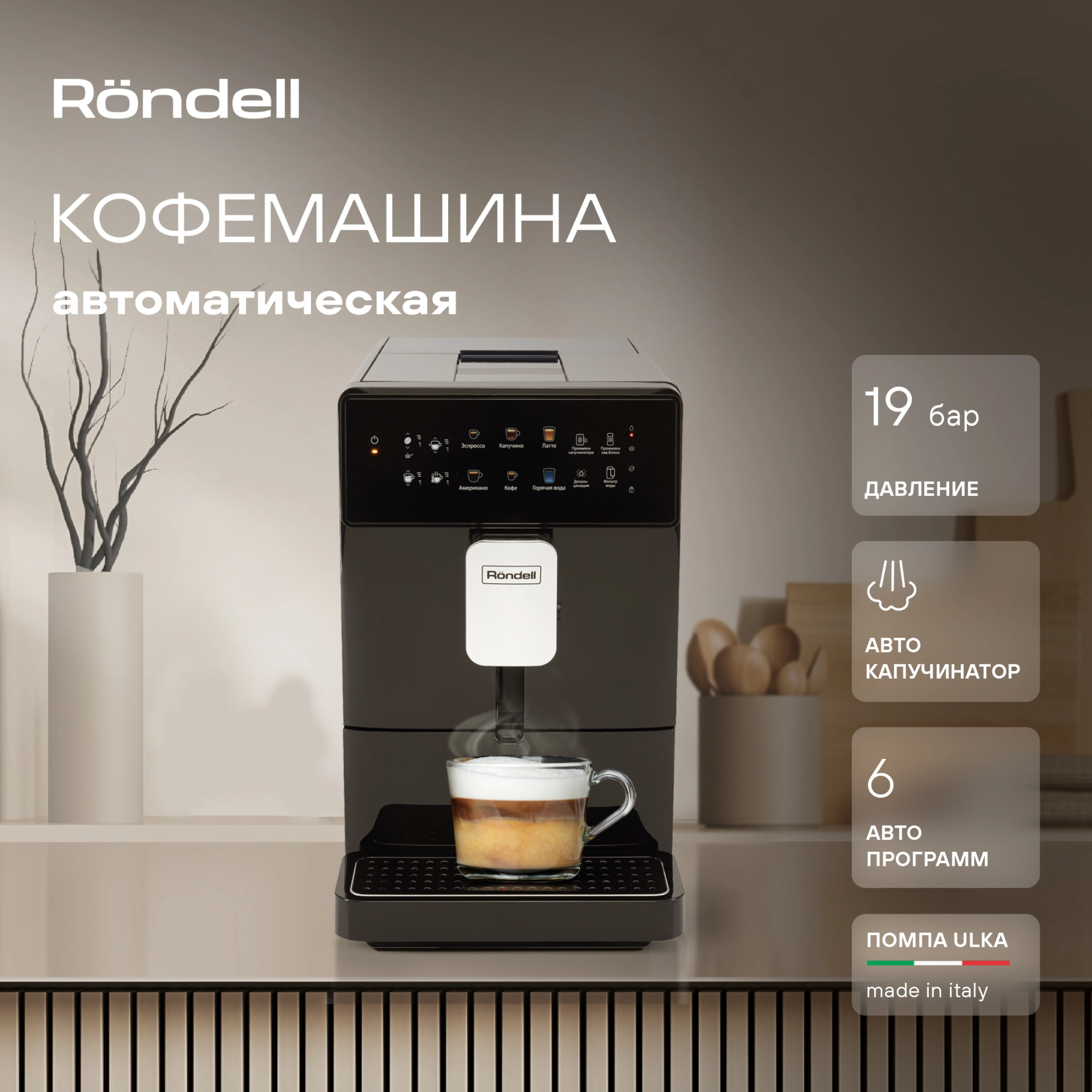 Кофемашина Rondell RDE-1115, фото 19