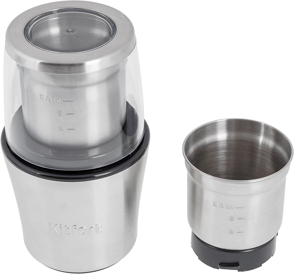 Кофемолка Kitfort КТ-1329 серебристый, фото 2