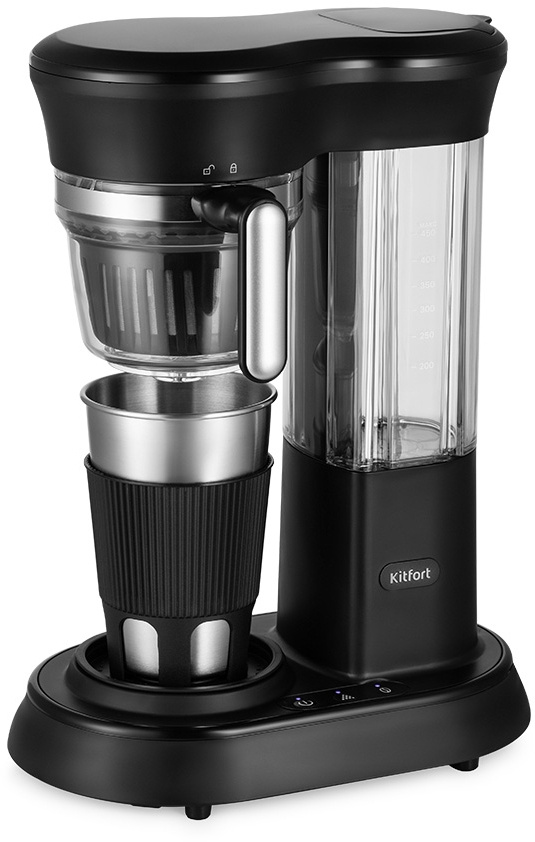 Кофеварка капельная Kitfort КТ-7141 черный/нержавеющая сталь