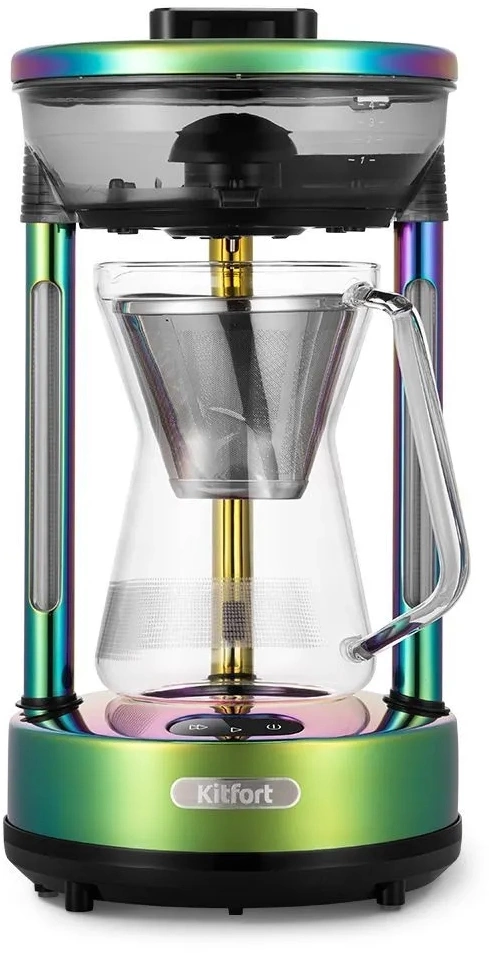 Кофеварка капельная Kitfort КТ-7488 зеленый, фото 2