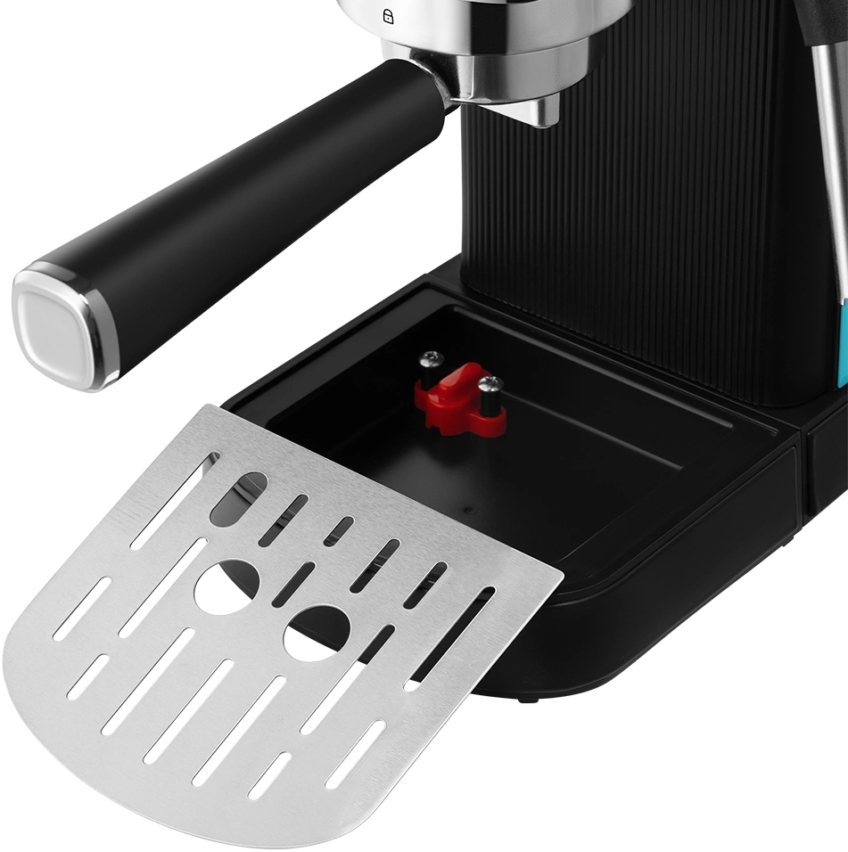 Кофеварка рожковая Kitfort КТ-7461 бирюзовый/черный, фото 5