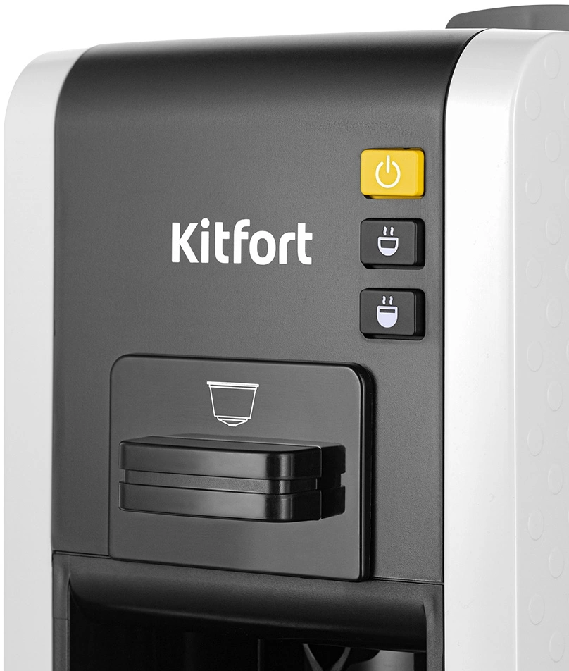 Кофеварка рожковая Kitfort КТ-7467 белый/черный, фото 4
