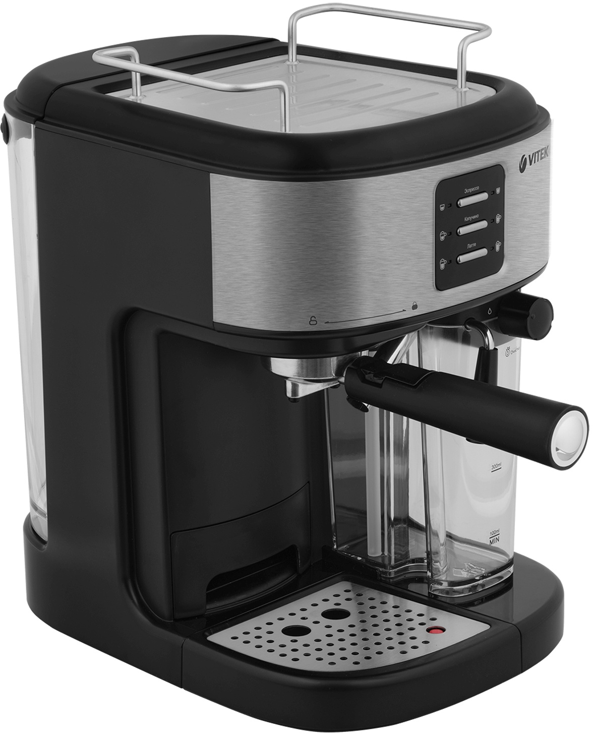 Кофеварка рожковая Vitek Metropolis VT-8489, фото 5