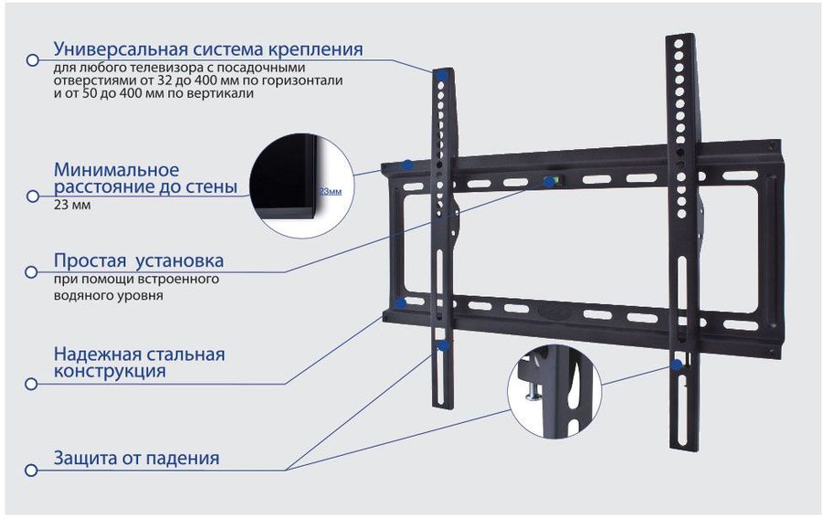 Кронштейн Kromax Ideal-3 (тёмно-серый), фото 4