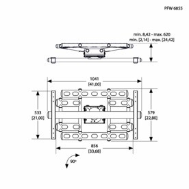 Кронштейн Vogels PFW 6855, фото 3