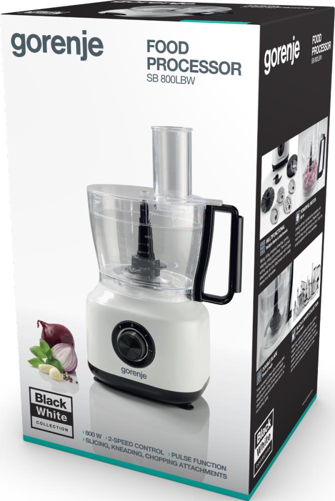 Кухонный комбайн GORENJE SB800LBW WHITE/BLACK, фото 4