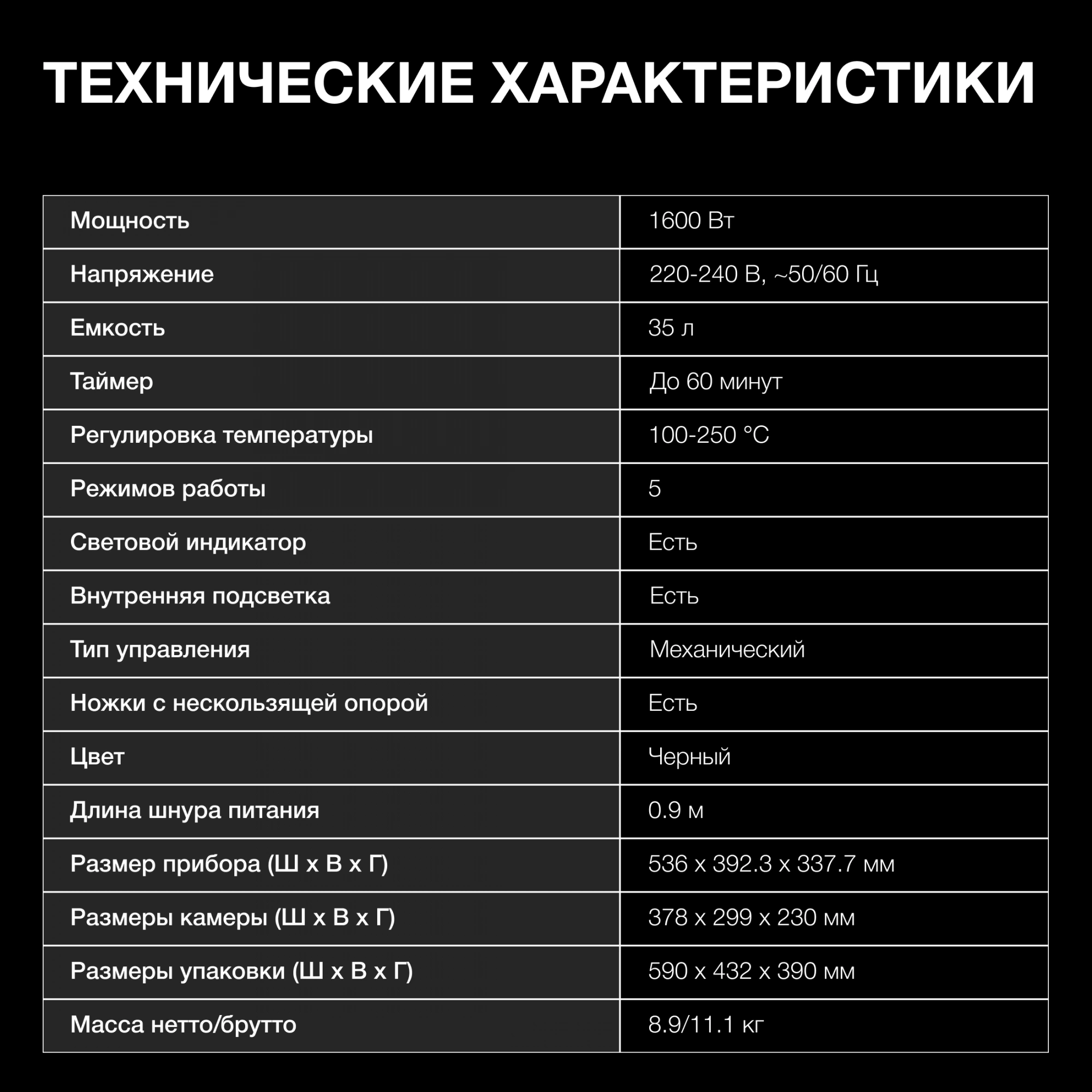 Мини-печь Hyundai MIO-HY094, превью предыдущего фото