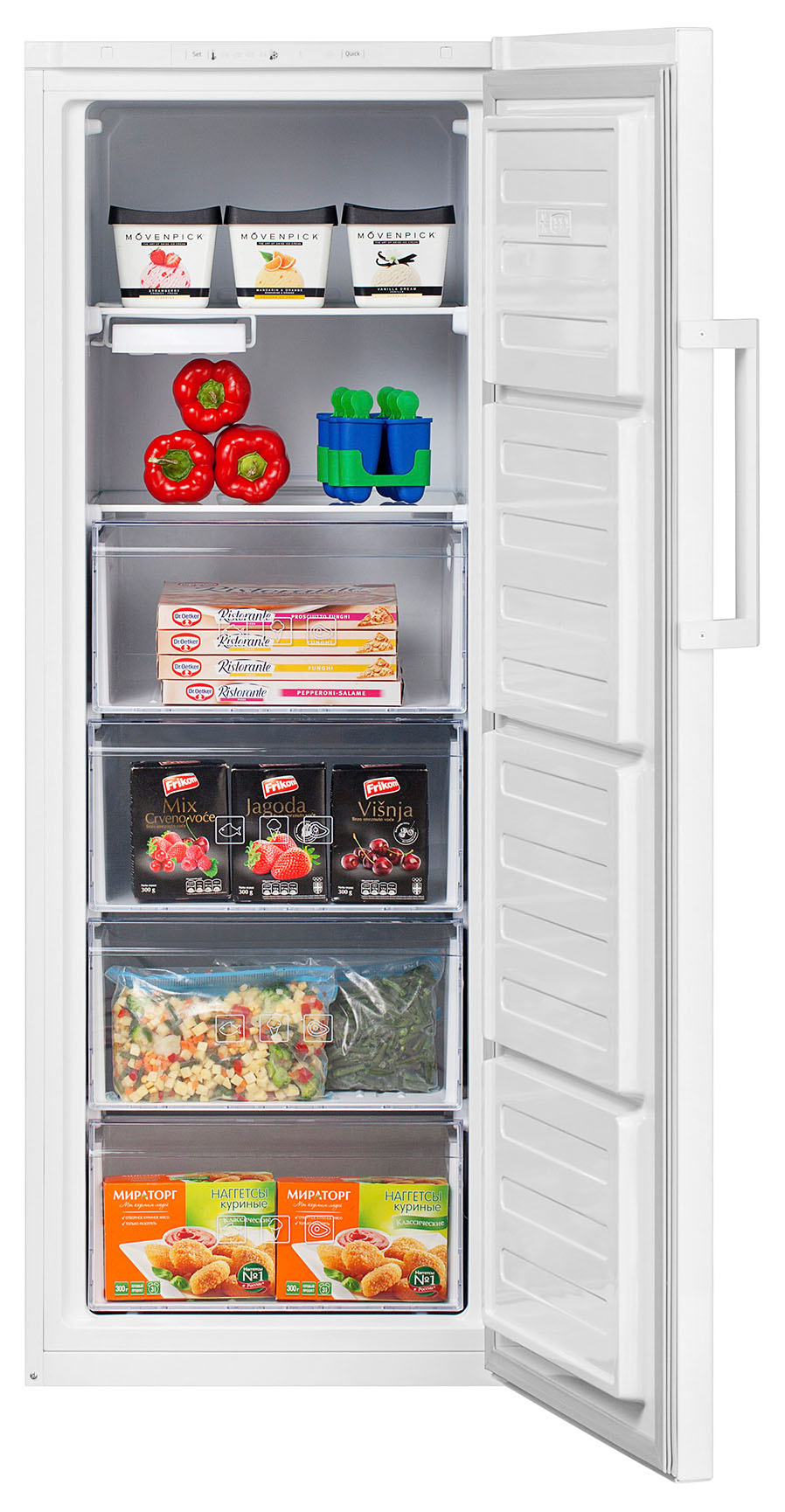 Морозильная камера Beko RFSK215T01W, превью предыдущего фото