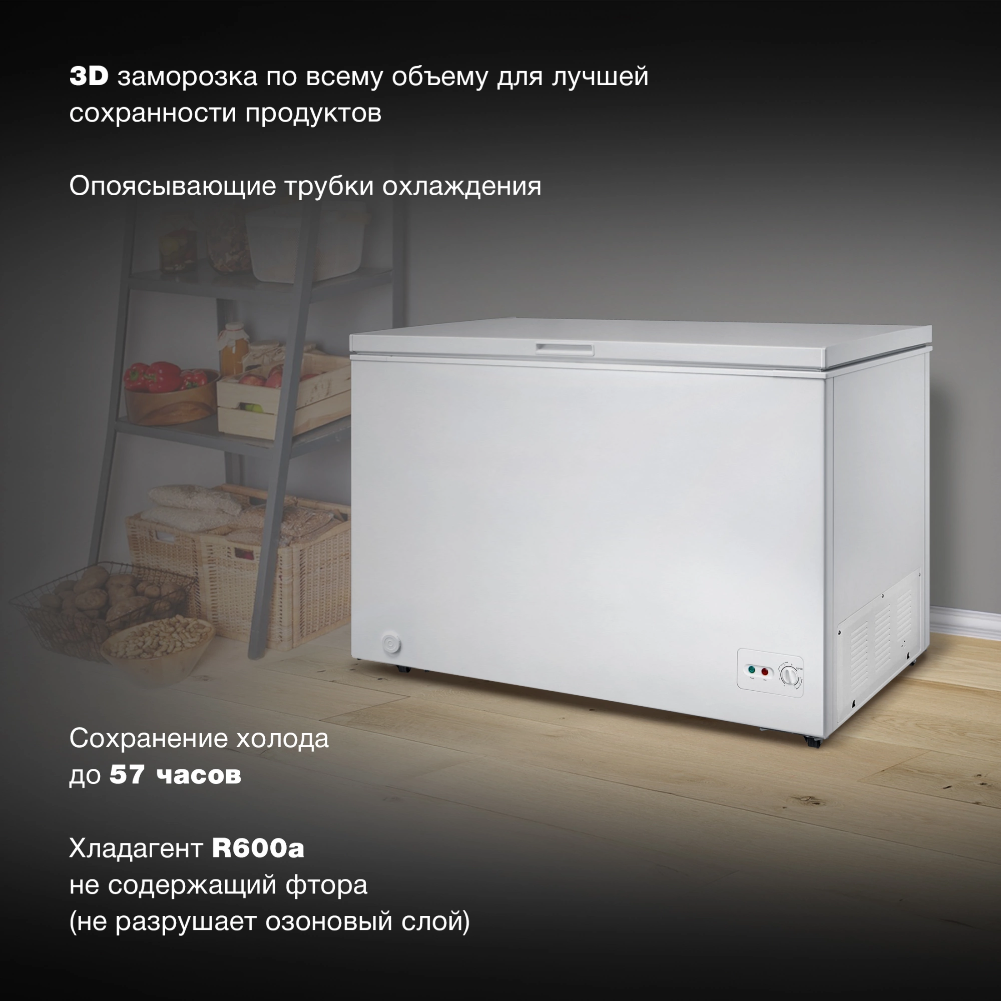 Морозильный ларь Hyundai CH3091WT, фото 19