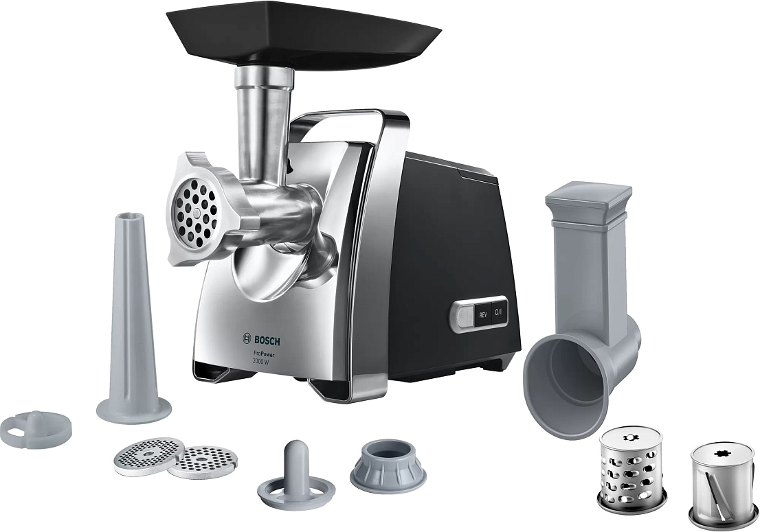 Мясорубка Bosch MFW67440 Black/Silver, фото 4