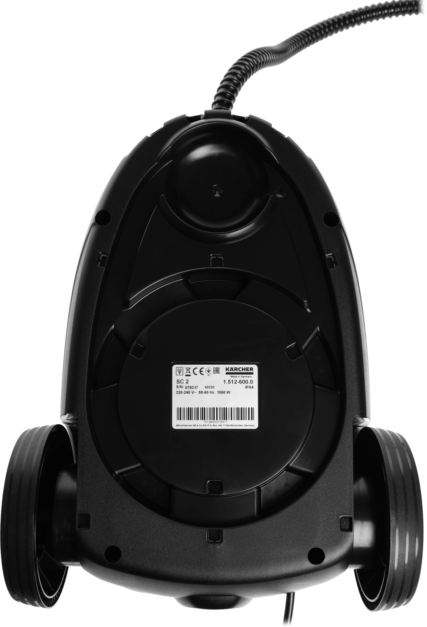 Пароочиститель напольный Karcher SC 2 EasyFix 1500Вт белый/черный, фото 9