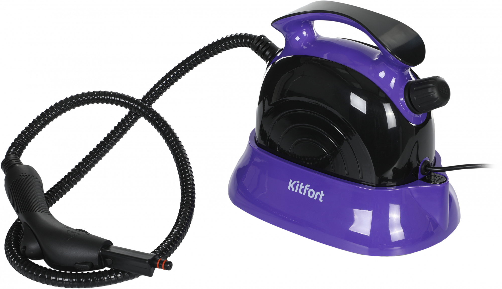 Пароочиститель напольный Kitfort КТ-9102-1 1500Вт черный/фиолетовый, фото 3