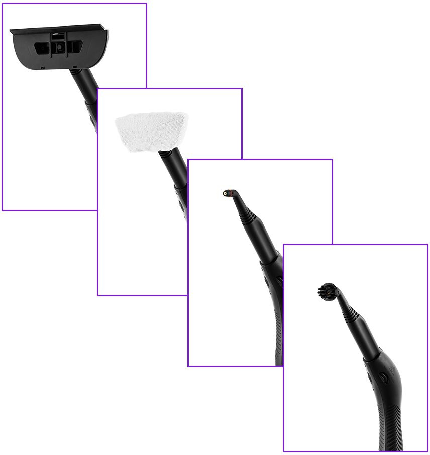 Пароочиститель напольный Kitfort КТ-9102-3 1500Вт черный/бирюзовый, фото 4