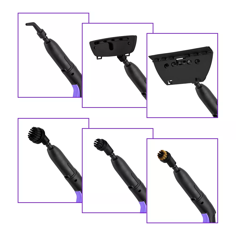 Пароочиститель напольный Kitfort КТ-9104-1 2000Вт фиолетовый/черный, фото 3