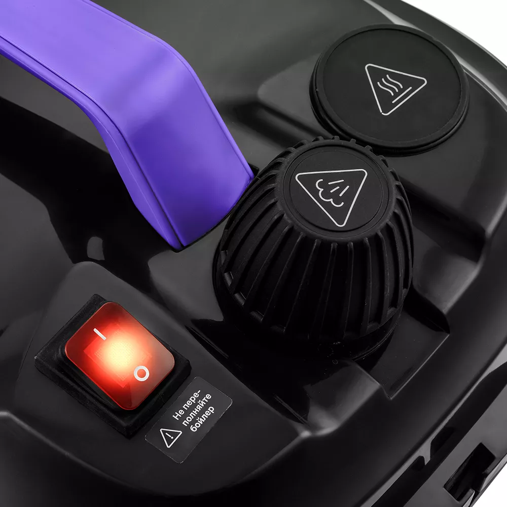 Пароочиститель напольный Kitfort КТ-9104-1 2000Вт фиолетовый/черный, фото 6