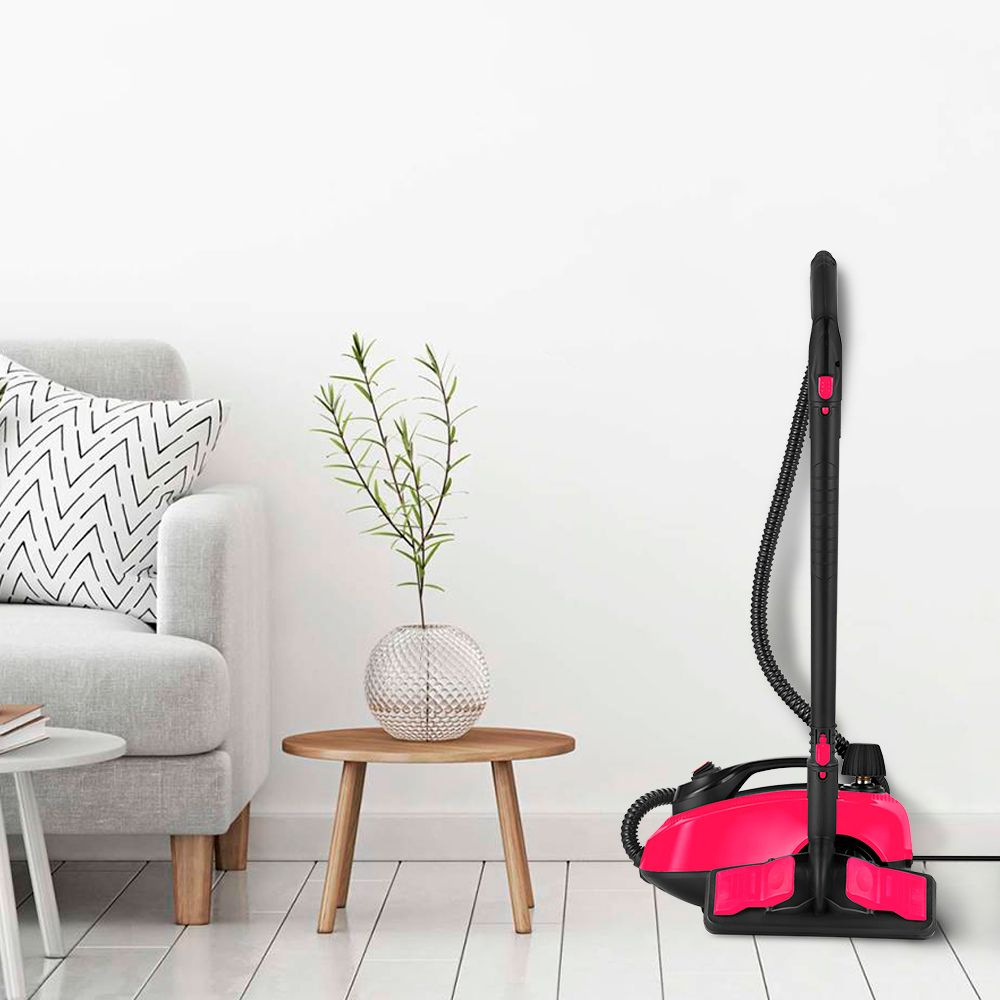 Пароочиститель напольный Kitfort КТ-9137-1 1800Вт черный/малиновый, фото 3