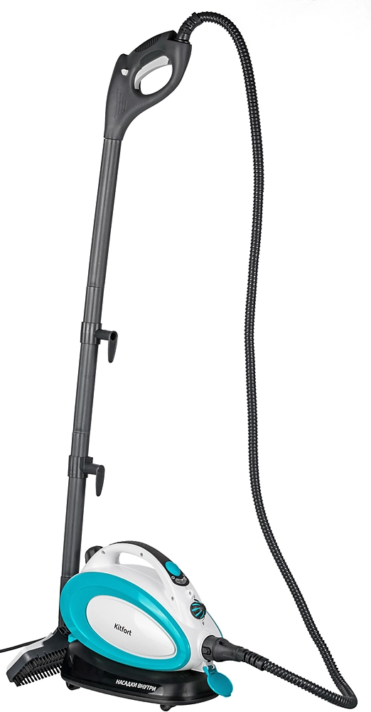 Пароочиститель напольный Kitfort КТ-914 1500Вт белый/голубой, фото 14