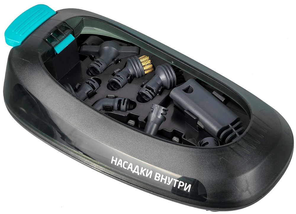 Пароочиститель напольный Kitfort КТ-914 1500Вт белый/голубой, фото 24