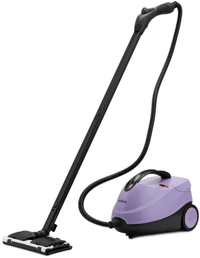 Пароочиститель напольный Kitfort КТ-9185 2000Вт черный/сиреневый, фото 2
