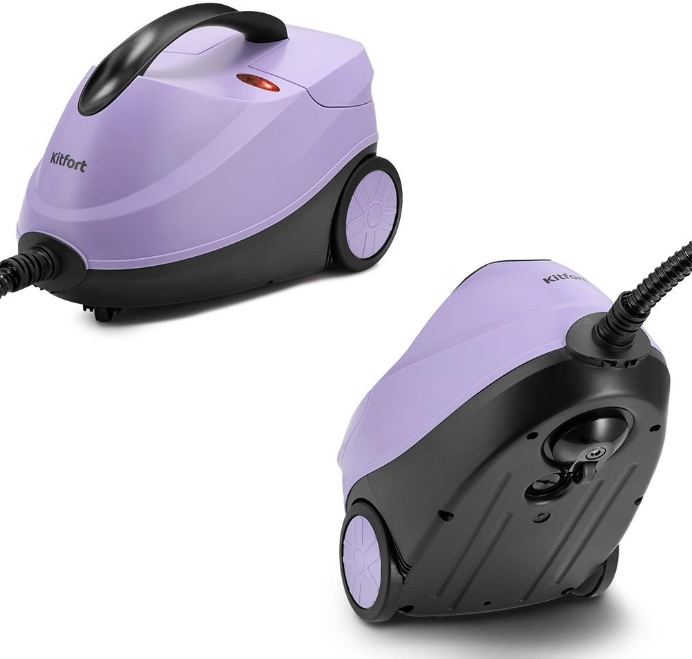 Пароочиститель напольный Kitfort КТ-9185 2000Вт черный/сиреневый, фото 3