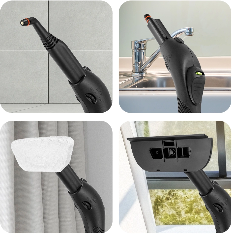 Пароочиститель напольный Kitfort КТ-9186 2000Вт салатовый/черный, фото 5