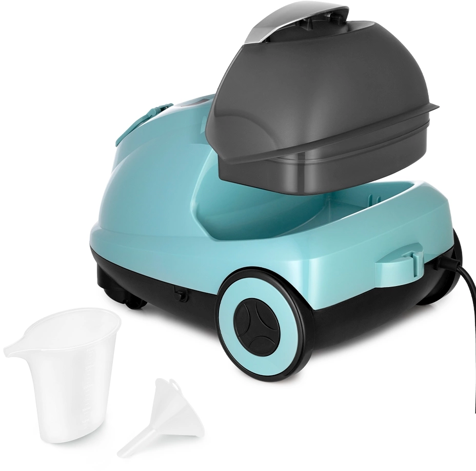 Пароочиститель напольный Kitfort КТ-9187 2000Вт черный/бирюзовый, фото 5